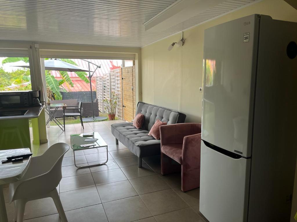 Agreable Appartement En Rez-De-Jardin A 450M De La Mer 圣安娜 外观 照片