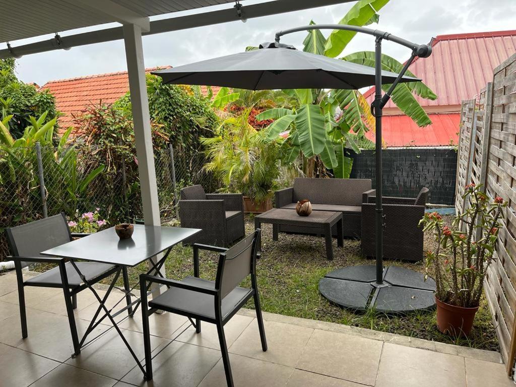 Agreable Appartement En Rez-De-Jardin A 450M De La Mer 圣安娜 外观 照片