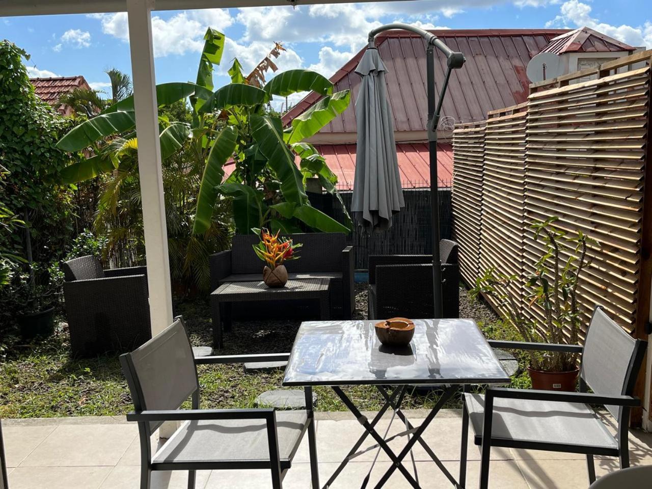 Agreable Appartement En Rez-De-Jardin A 450M De La Mer 圣安娜 外观 照片